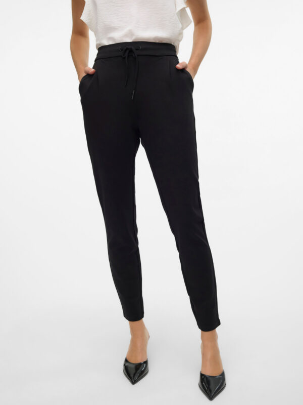 Vero Moda VMEVA MW LOOSE STRING PANT NOOS Black