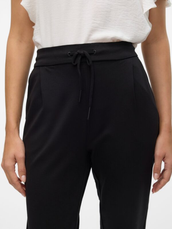 Vero Moda VMEVA MW LOOSE STRING PANT NOOS Black