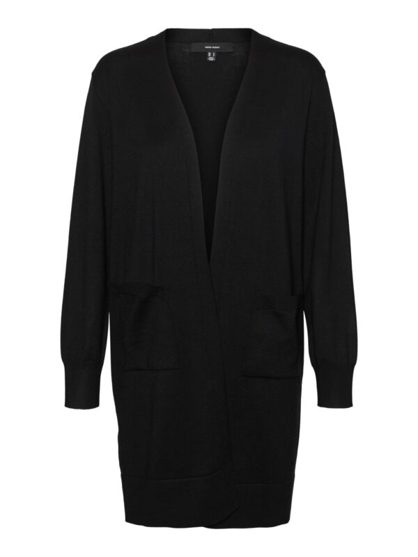 Vero Moda VMSILJE LS OPEN CARDIGAN GA NOOS Black