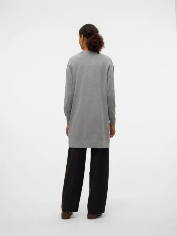 Vero Moda VMSILJE LS OPEN CARDIGAN GA NOOS Medium Grey Melange