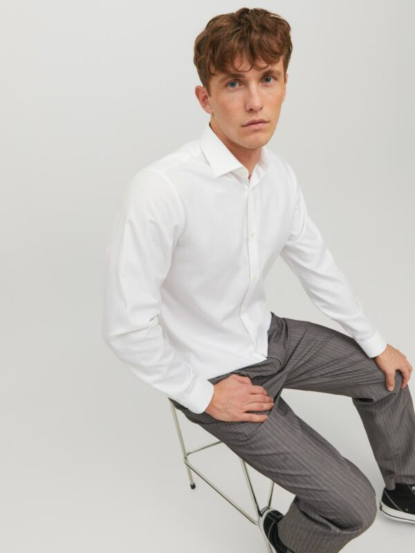Jack & Jones JPRBLAPARKER SHIRT LS NOOS White
