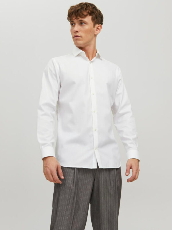 Jack & Jones JPRBLAPARKER SHIRT LS NOOS White
