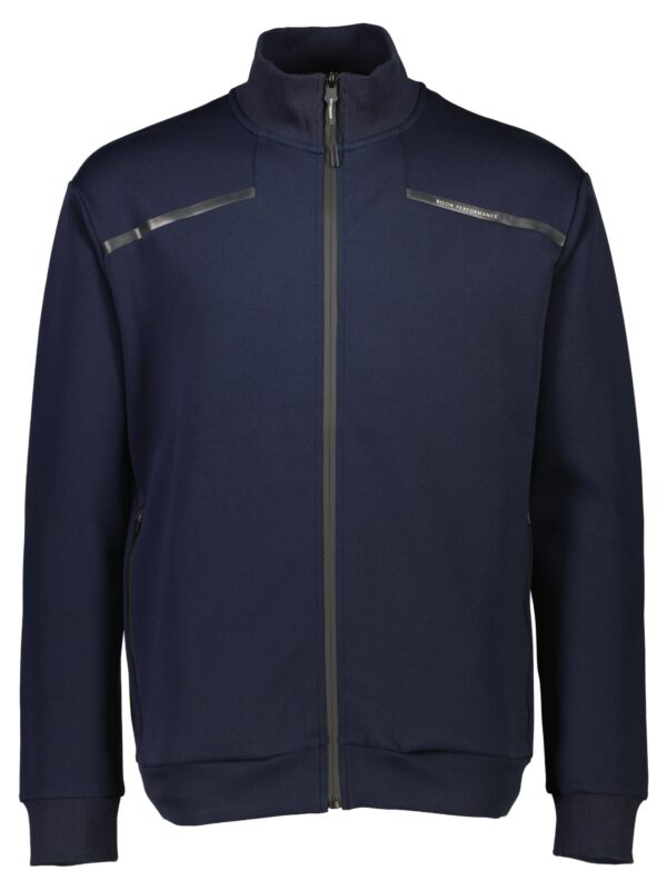 Bison Soft Superflex Sweat Cardigan 80-701020A Navy