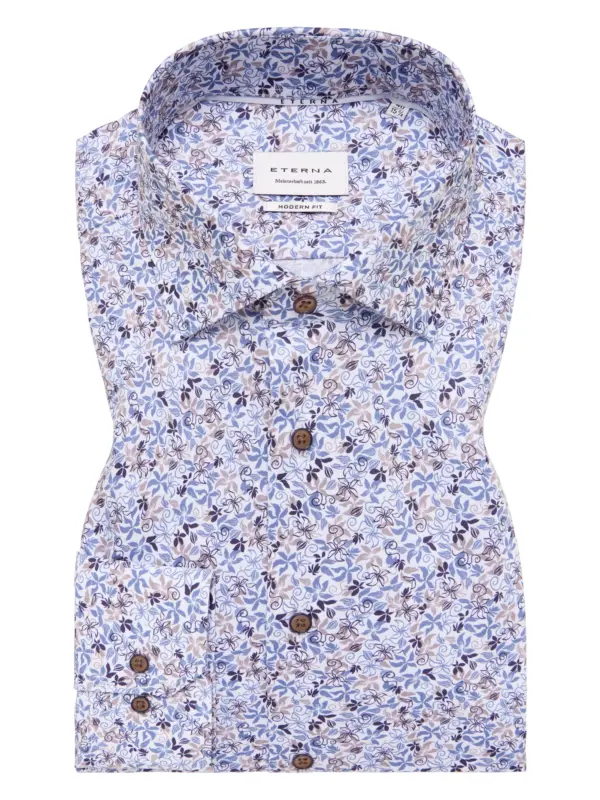 Eterna Modern fit Skjorte 4221/X18K Blue