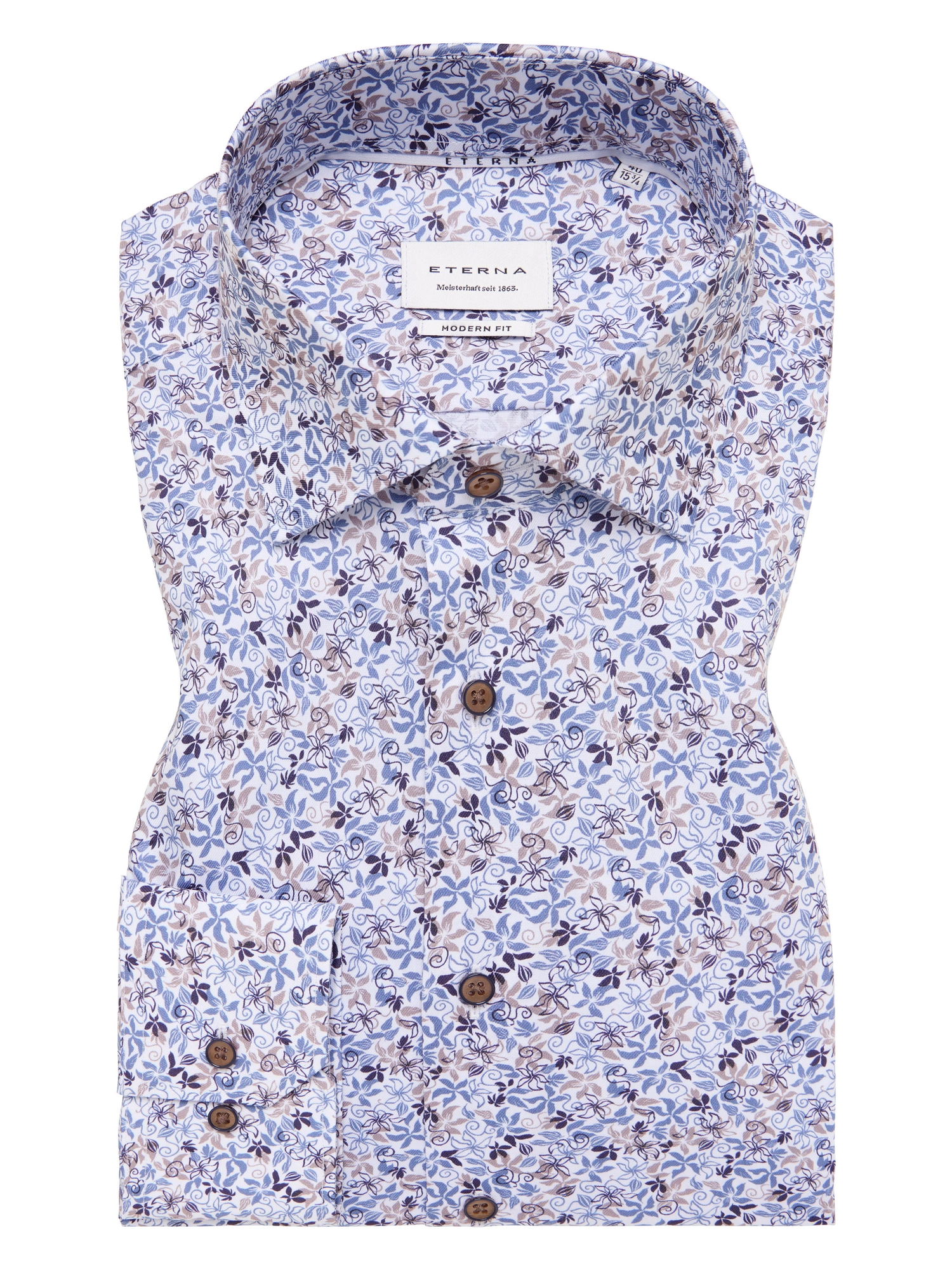 Eterna Modern fit Skjorte 4221/X18K Blue