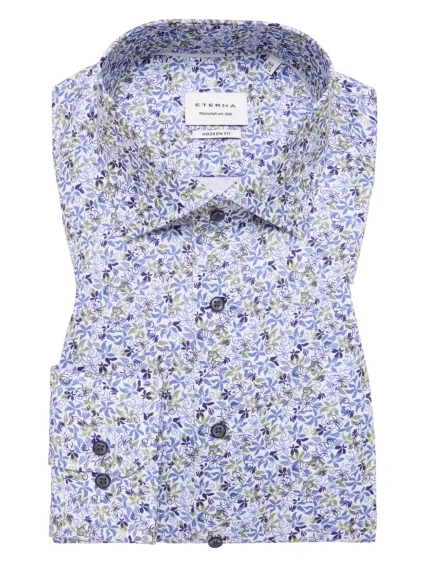 Eterna Modern fit Skjorte 4221/X18K Green