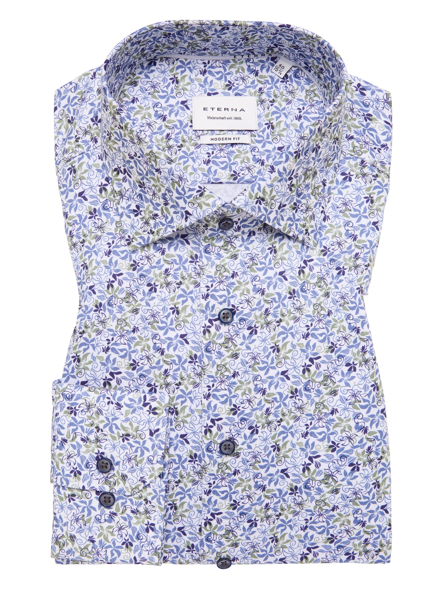 Eterna Modern fit Skjorte 4221/X18K Green