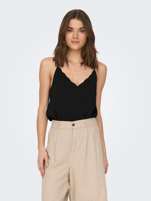 ONLY ONLDEBBIE SINGLET NOOS WVN Black