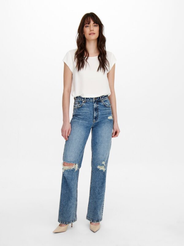 ONLY ONLVIC S/S SOLID TOP NOOS WVN Cloud Dancer