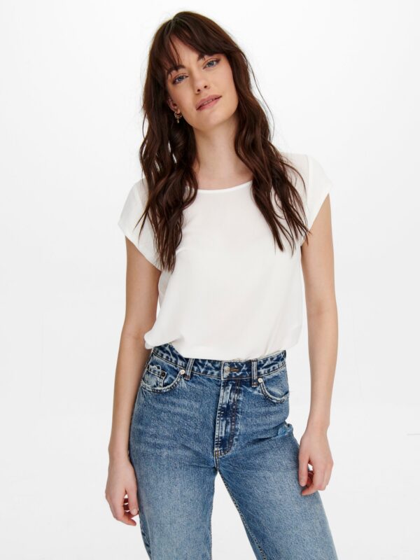 ONLY ONLVIC S/S SOLID TOP NOOS WVN Cloud Dancer