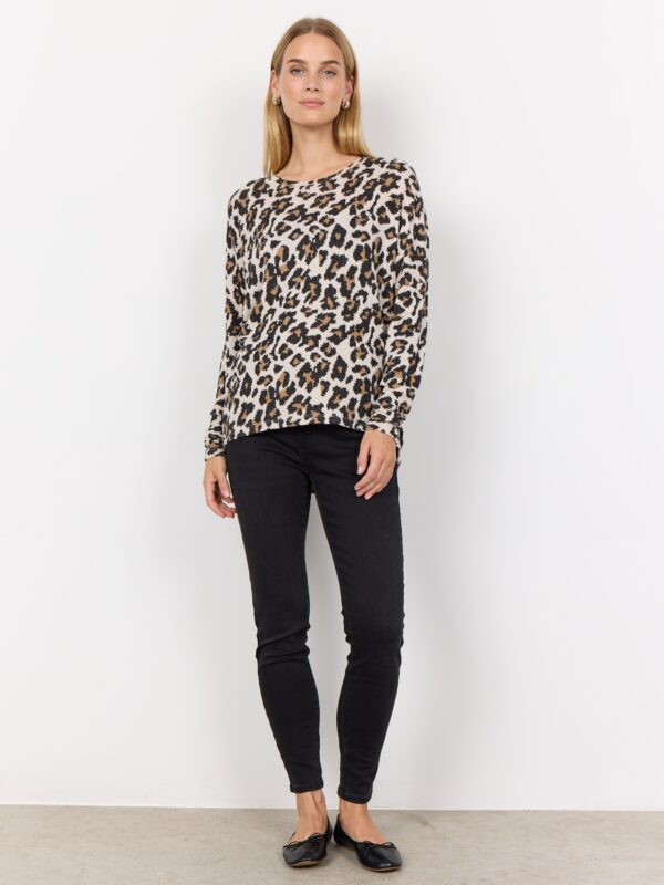Soyaconcept SC-BIARA AOP 138 Pullover Desert Brown Melange