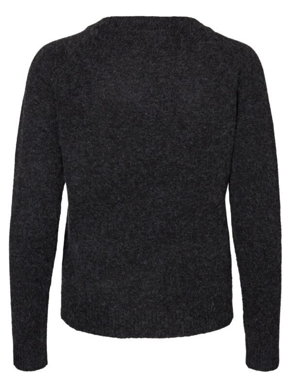 Vero Moda VMDOFFY LS O-NECK BLOUSE GA NOOS Black MELANGE