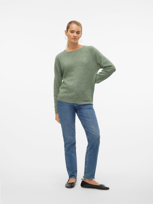 Vero Moda VMDOFFY LS O-NECK BLOUSE GA NOOS Laurel Wreath MELANGE