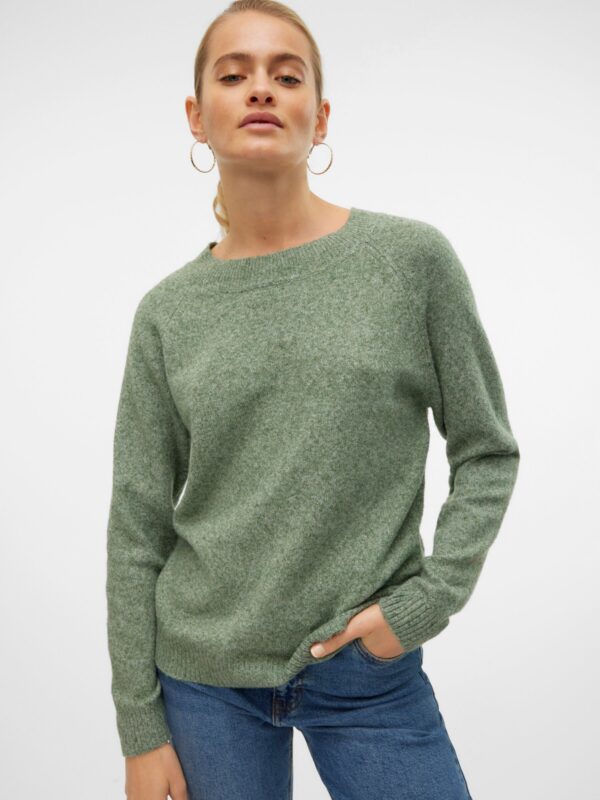 Vero Moda VMDOFFY LS O-NECK BLOUSE GA NOOS Laurel Wreath MELANGE