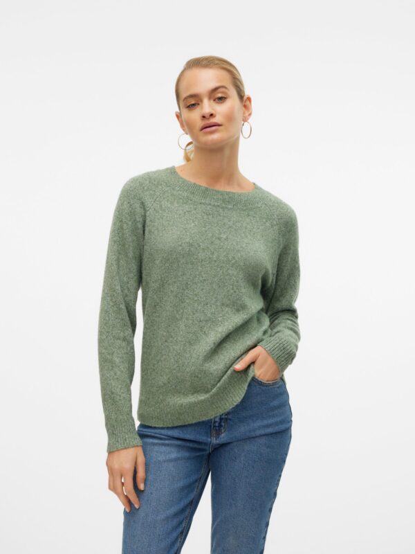 Vero Moda VMDOFFY LS O-NECK BLOUSE GA NOOS Laurel Wreath MELANGE