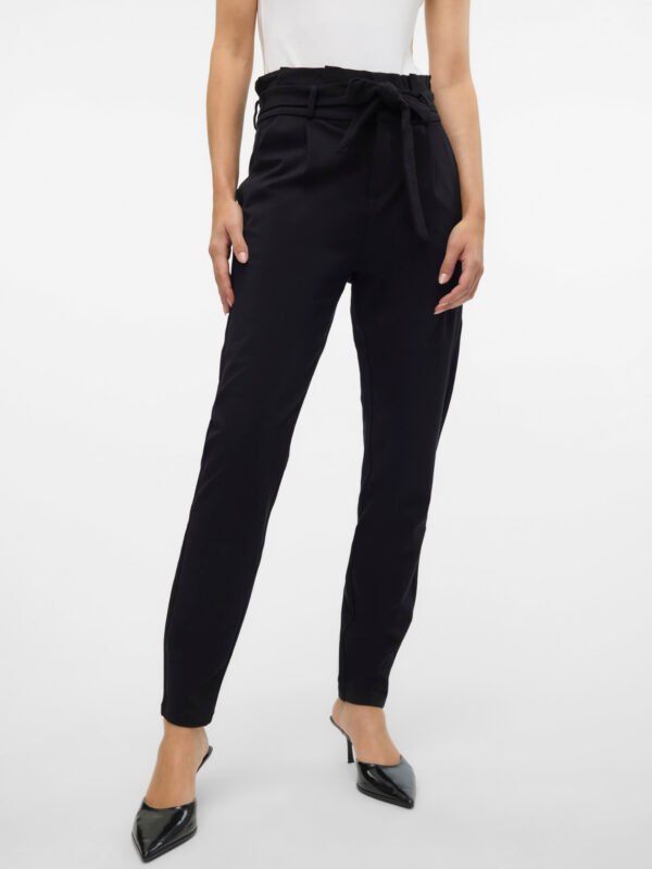 Vero Moda VMEVA HW LOOSE PAPERBAG PANT NOOS Black