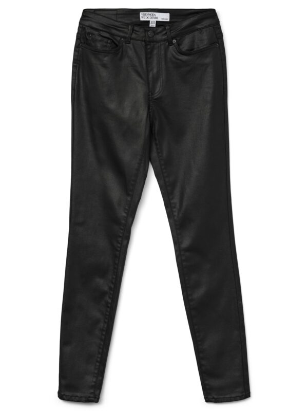 Vero Moda VMFLASH MR SKINNY COATED PANTS NOOS Black