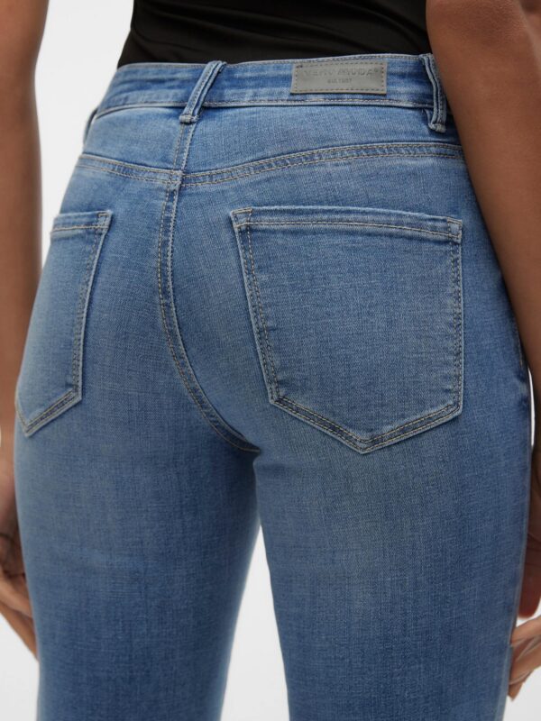 Vero Moda VMFLASH MR STRAIGHT JEANS LI347 GA NOOS Medium Blue Denim