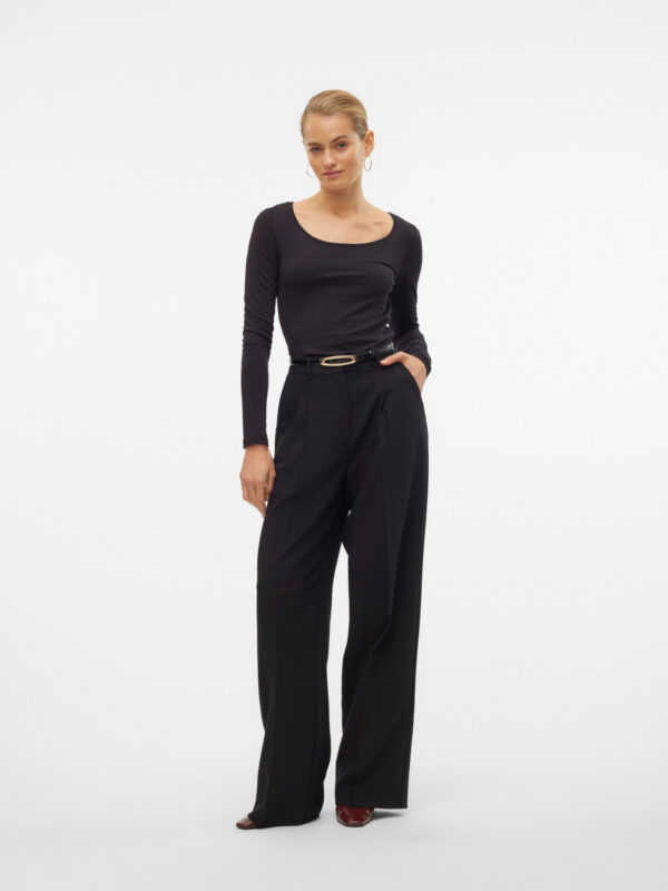 Vero Moda VMMAXI MY LS SOFT UNECK NOOS Black