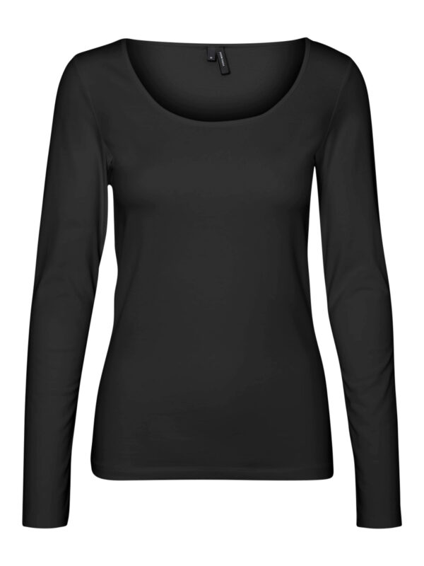 Vero Moda VMMAXI MY LS SOFT UNECK NOOS Black
