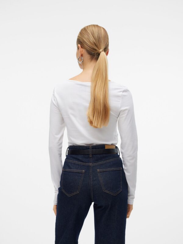 Vero Moda VMMAXI MY LS SOFT UNECK NOOS Bright White