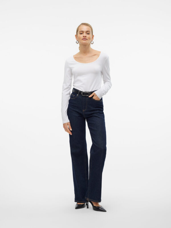 Vero Moda VMMAXI MY LS SOFT UNECK NOOS Bright White