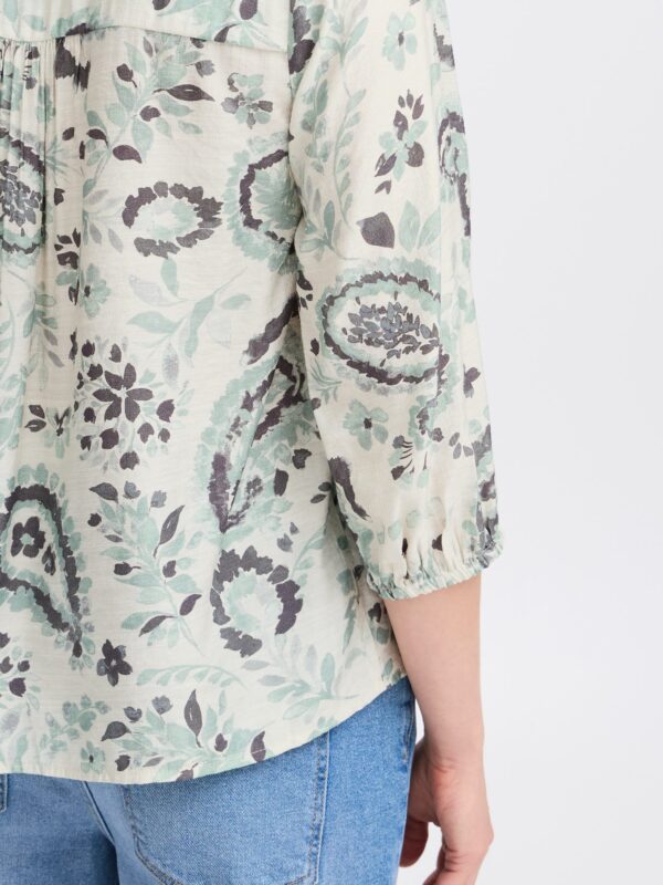 Fransa FRARIANA BL 6 Bluse Frosty Green AOP