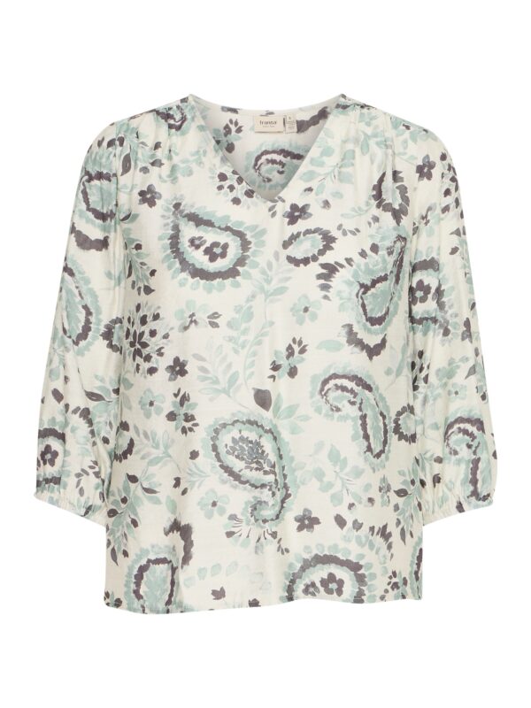Fransa FRARIANA BL 6 Bluse Frosty Green AOP