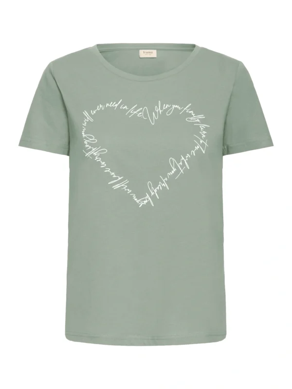 Fransa FRSURI TEE 1 Frosty Green MIX