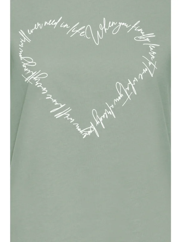 Fransa FRSURI TEE 1 Frosty Green MIX