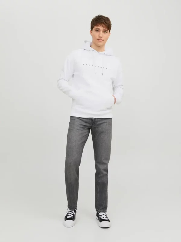 Jack & Jones JJESTAR JJ SWEAT HOOD NOOS Hoodie White