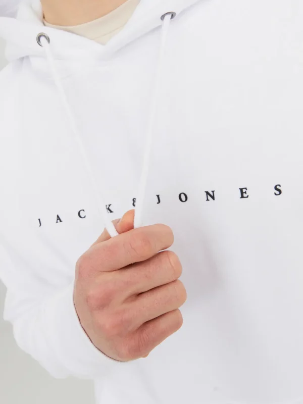 Jack & Jones JJESTAR JJ SWEAT HOOD NOOS Hoodie White