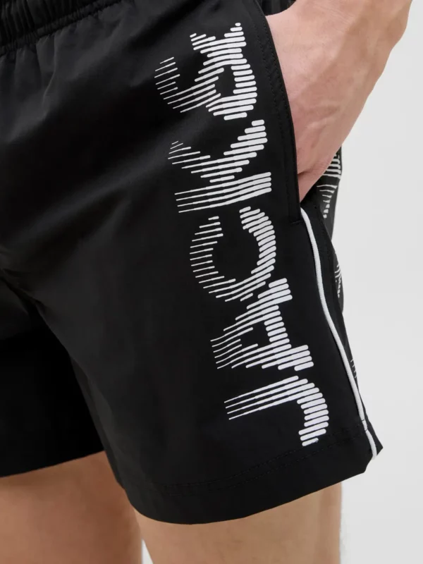 Jack & Jones JPSTMAUI JJSWIM SPLICE LOGO AKM SN Shorts Black
