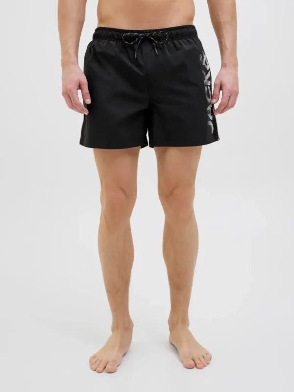 Jack & Jones JPSTMAUI JJSWIM SPLICE LOGO AKM SN Shorts Black