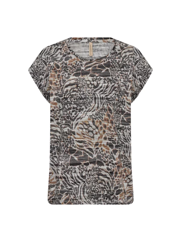 Soyaconcept SC-GALINA 55 T-shirt HOT FUDGE COMBI