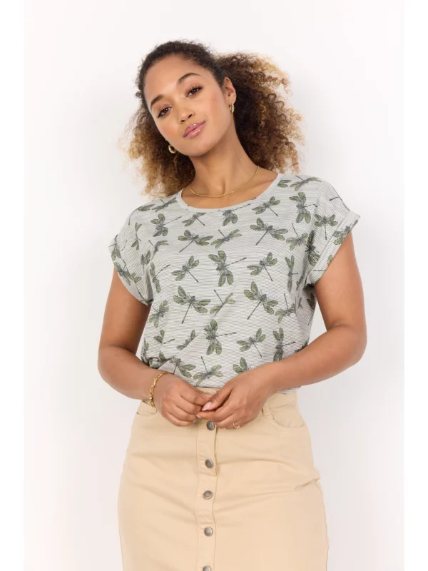 Soyaconcept SC-GALINA 58 T-shirt CALLISTE GREEN COMBI