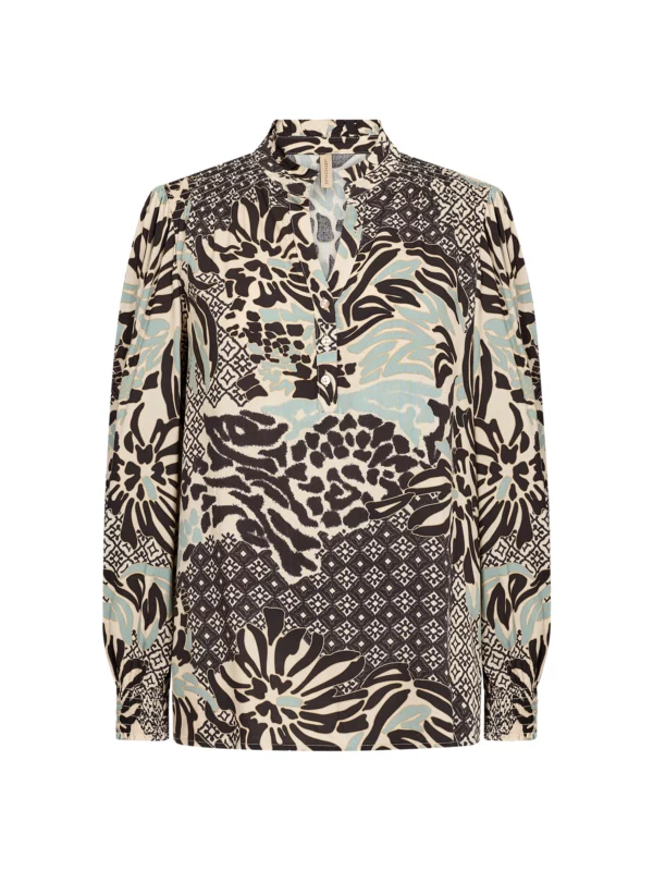 Soyaconcept SC-OLETTE 1 Bluse MINERAL GREEN COMBI