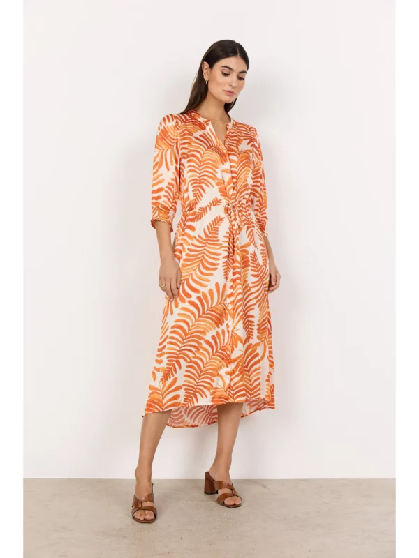 Soyaconcept SC-ROCHEL 3 Kjole MANDARIN COMBI