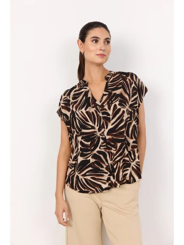Soyaconcept SC-ROKSANA 2 Bluse HOT FUDGE COMBI