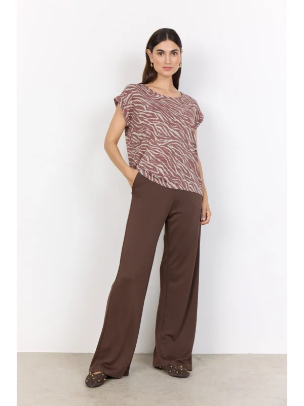 Soyaconcept SC-GALINA 60 T-shirt 27125 MINERAL RED COMBI