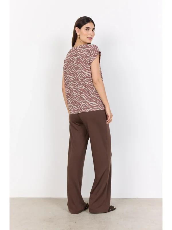Soyaconcept SC-GALINA 60 T-shirt 27125 MINERAL RED COMBI