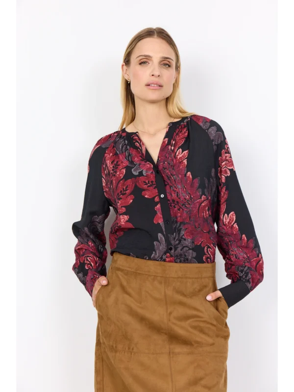 Soyaconcept SC-VAIKE 1 Skjorte 41394-4780C RED COMBI