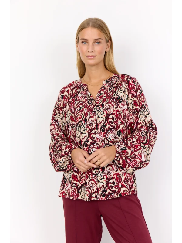 Soyaconcept SC-VAVA 1 Skjorte 41419-4780C RED COMBI