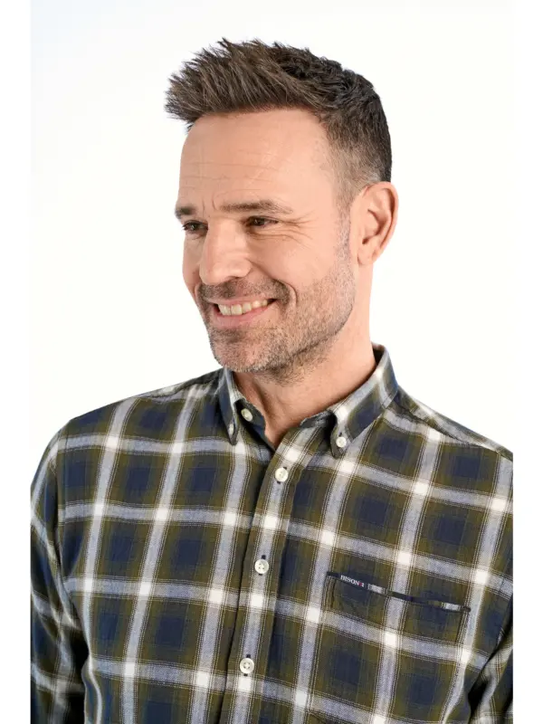 Bison Brushed Skjorte 80-202320 ARMY