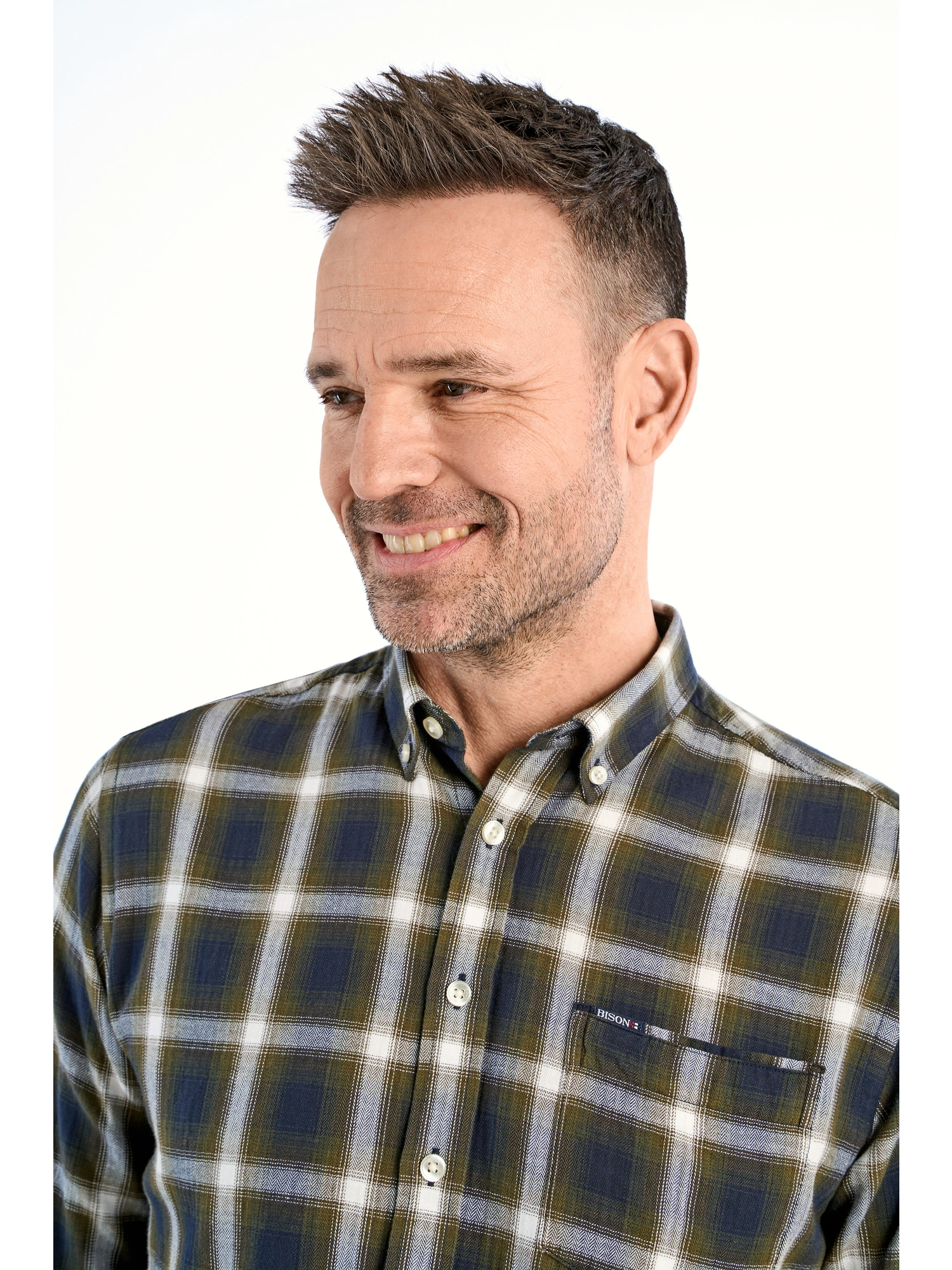 Bison Brushed Skjorte 80-202320 ARMY