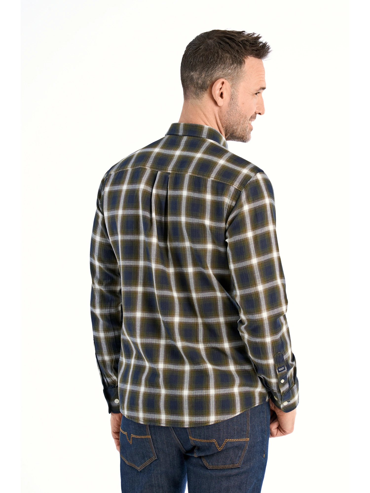 Bison Brushed Skjorte 80-202320 ARMY