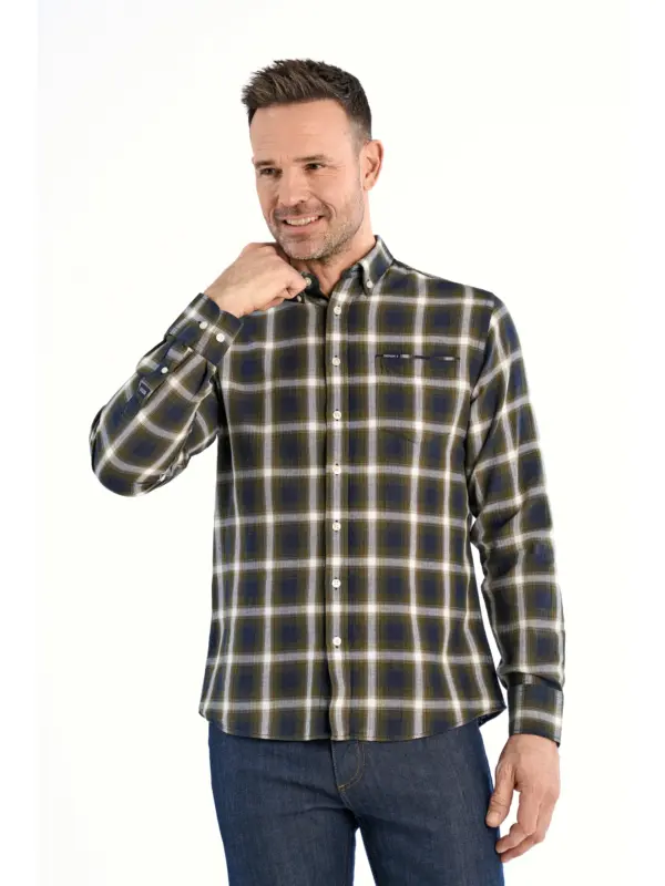 Bison Brushed Skjorte 80-202320 ARMY