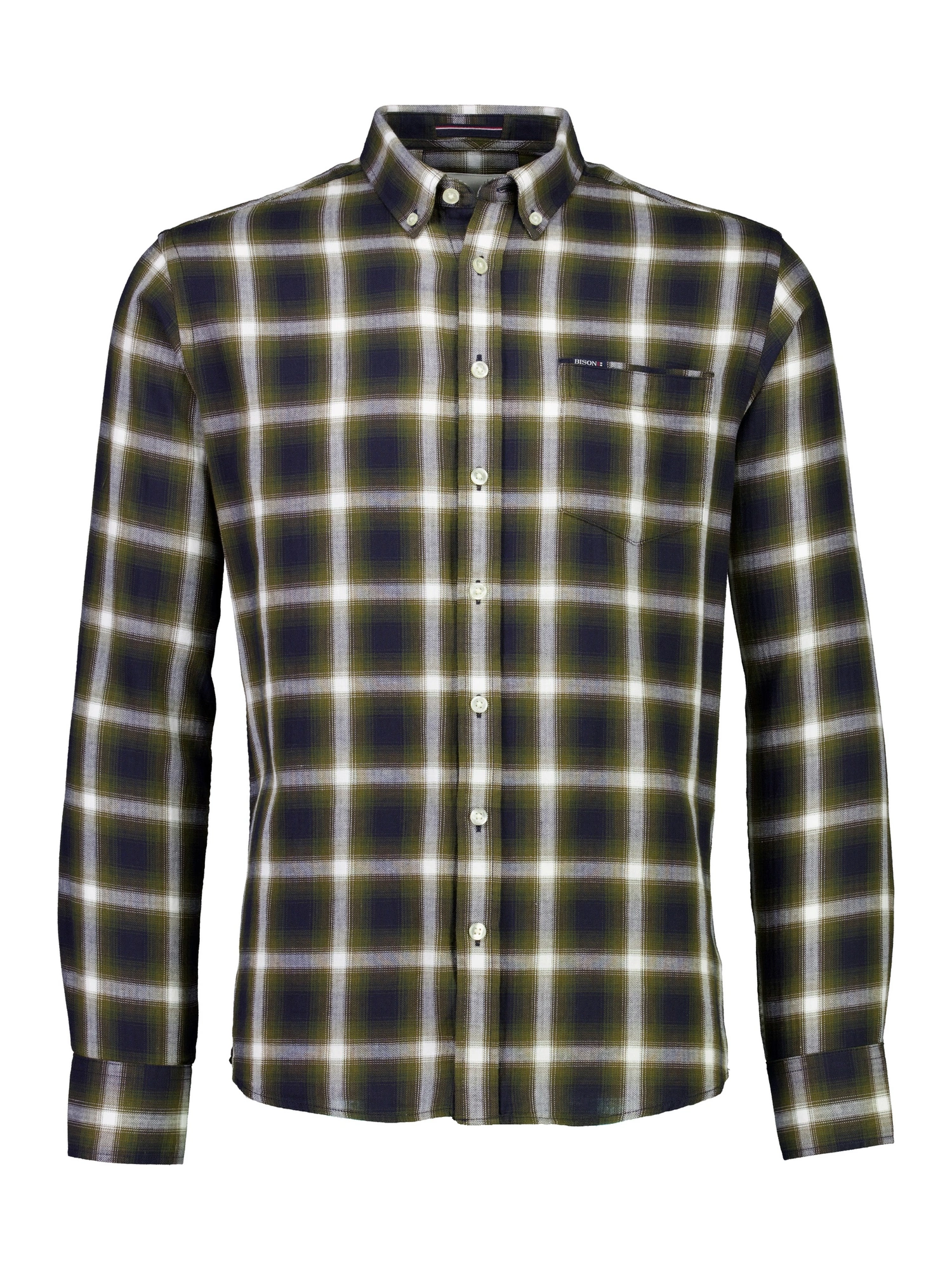 Bison Brushed Skjorte 80-202320 ARMY