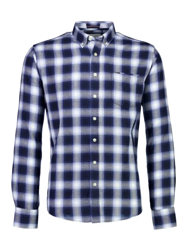 Bison Brushed Skjorte 80-202320 NAVY