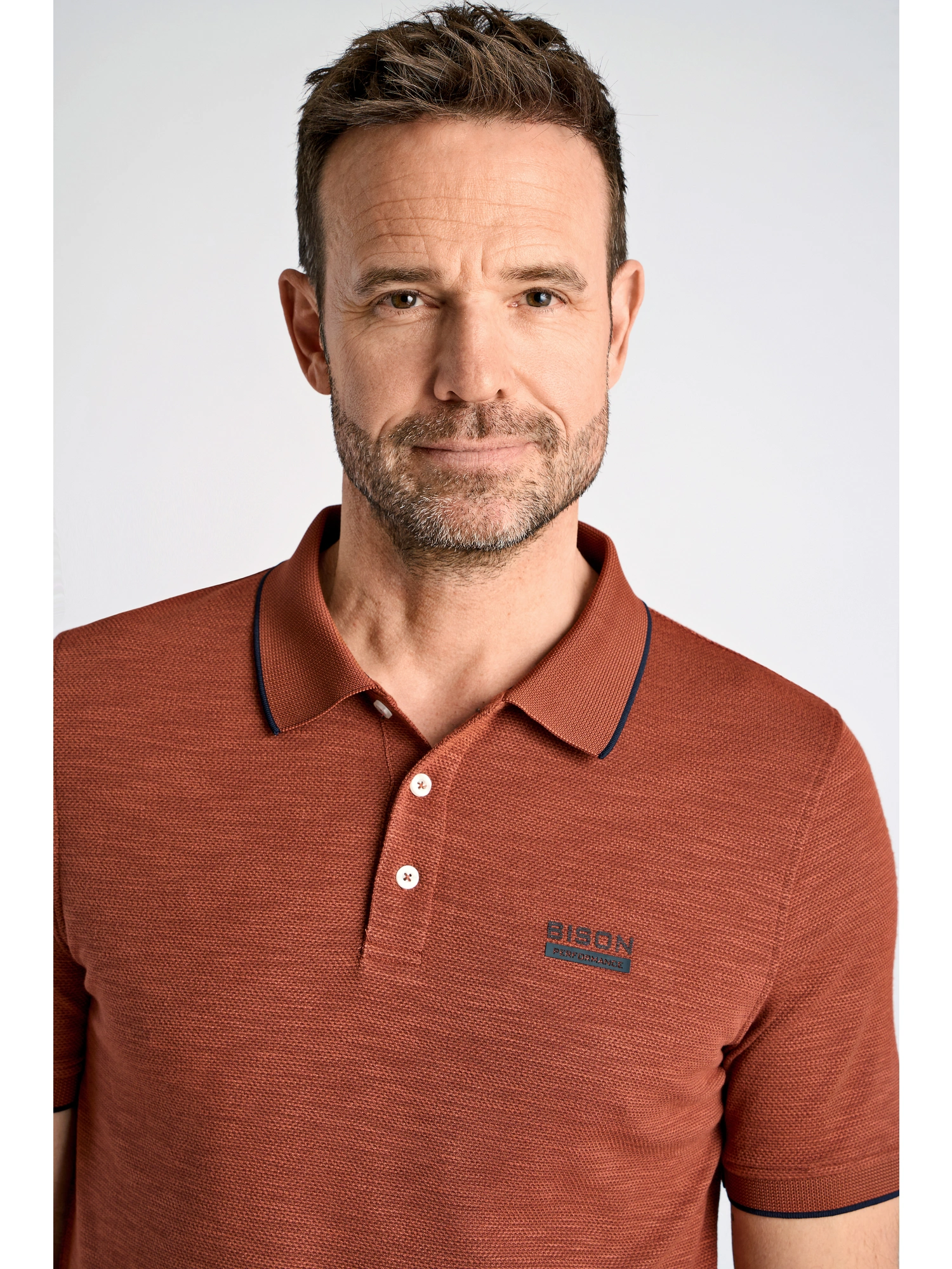 Bison Fast dry Polo Pique 80-431053 PAPRIKA